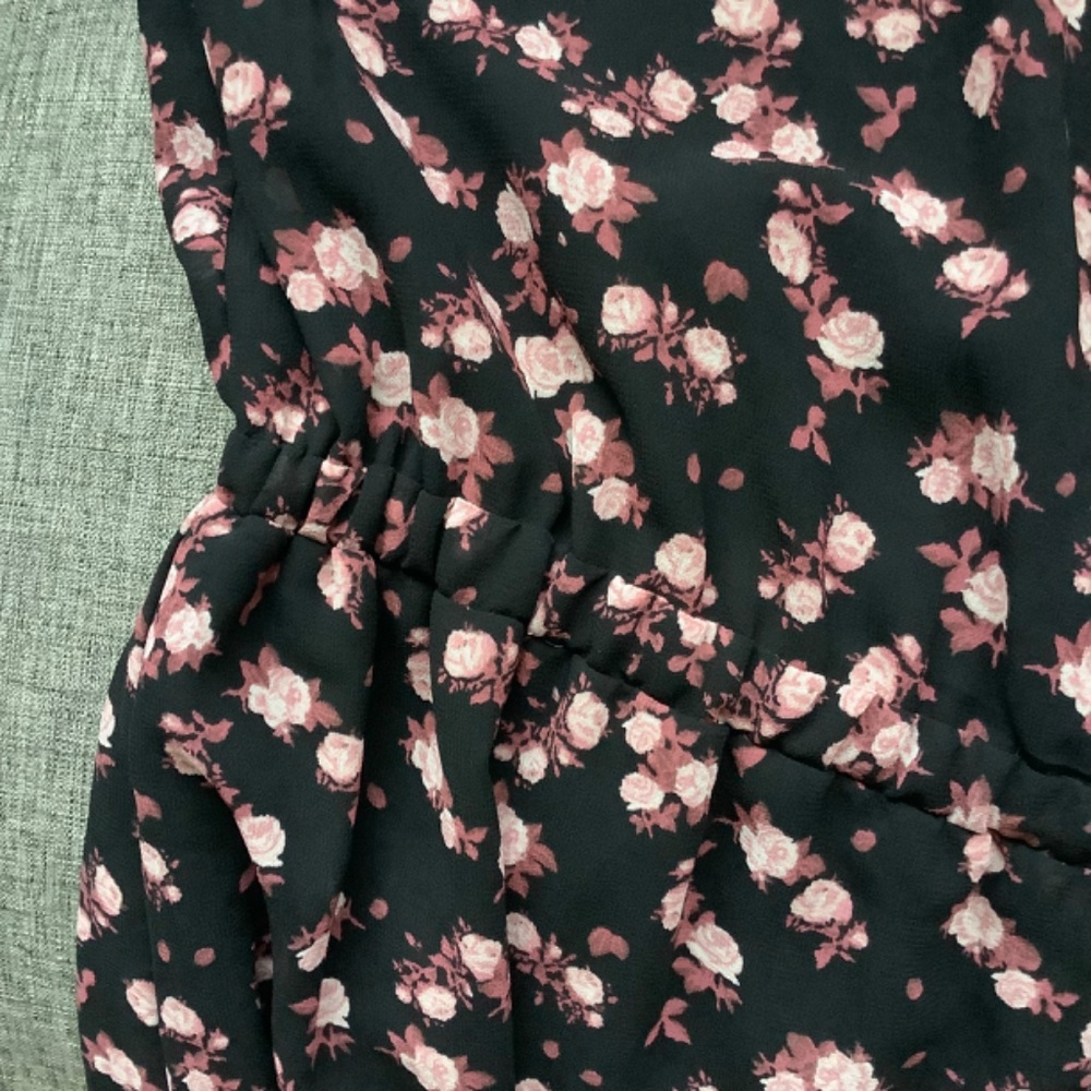 New Michael Kors Black / DstyRose Romper Size 6 - Picture 6 of 16